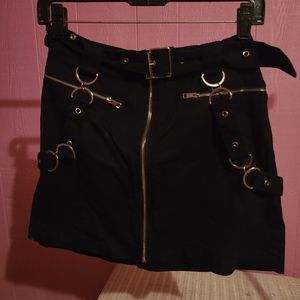 Black punk skirt